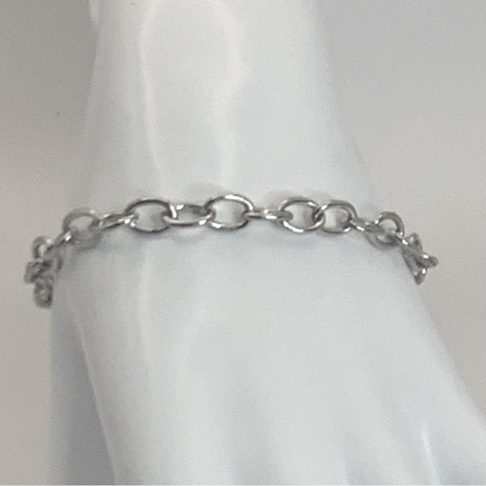 Toggle Clasp Stainless Steel Charm Bracelet Blank. NWOT - Picture 3 of 8